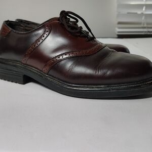 Nunn Bush Dark Brown Leather Oxfords 9.5